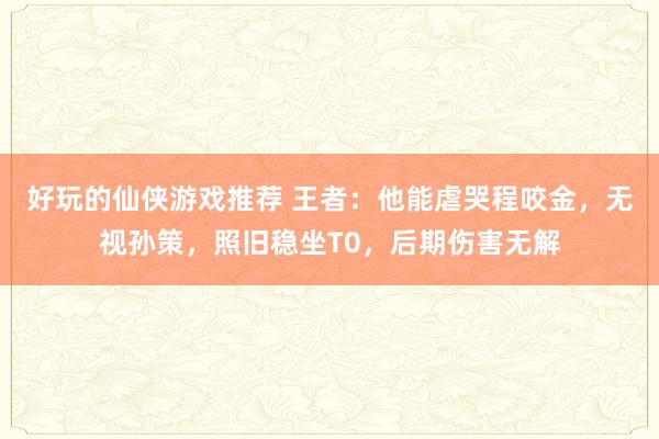 好玩的仙侠游戏推荐 王者：他能虐哭程咬金，无视孙策，照旧稳坐T0，后期伤害无解